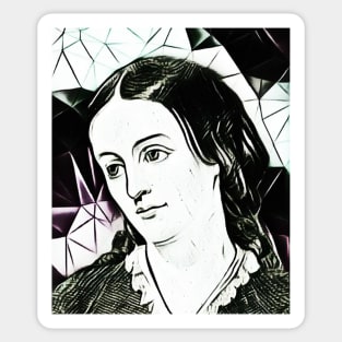 Margaret Fuller Black and White Portrait | Margaret Fuller artwork 4 Sticker